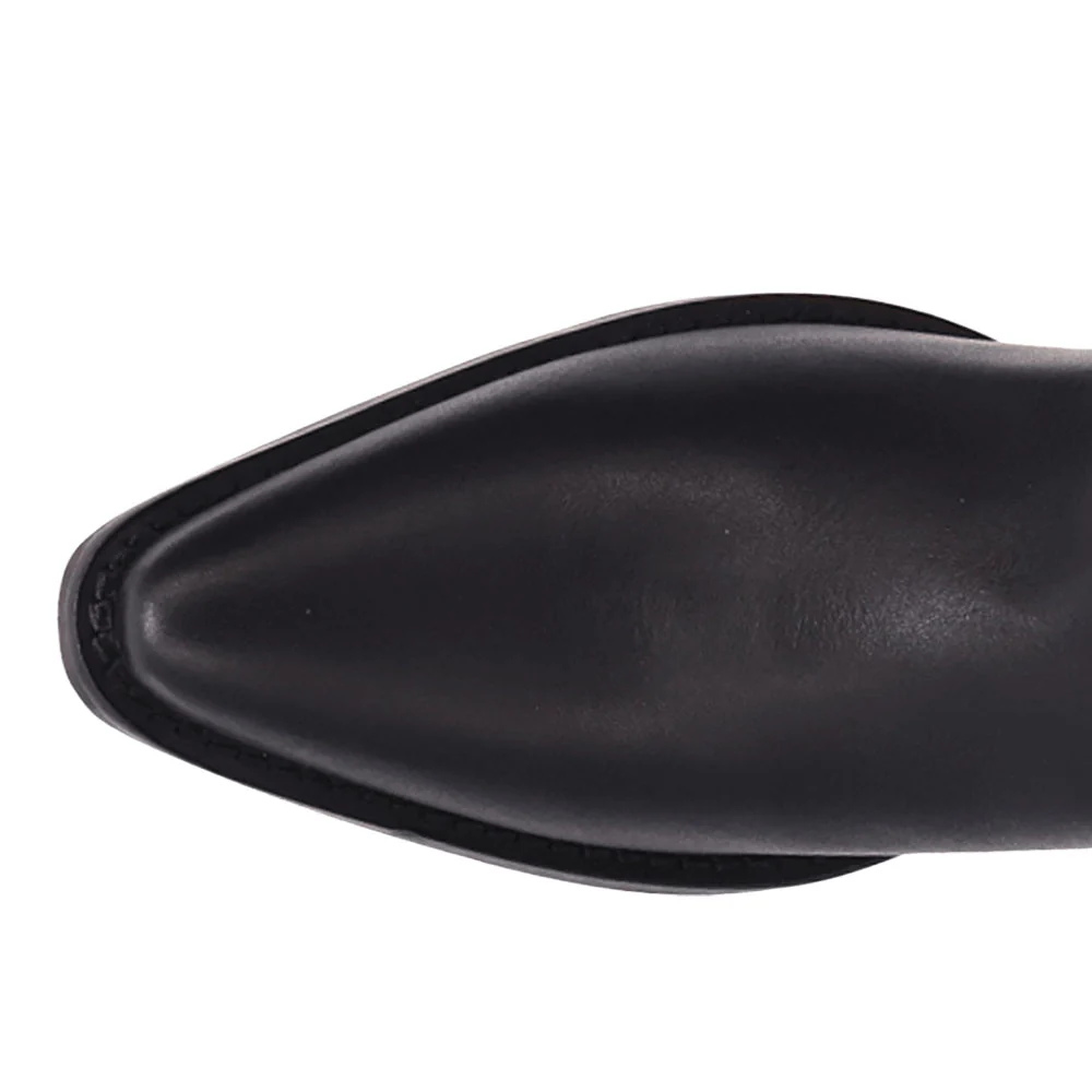 Jukebox Leather Snip Toe Cowboy Boots - Image 4