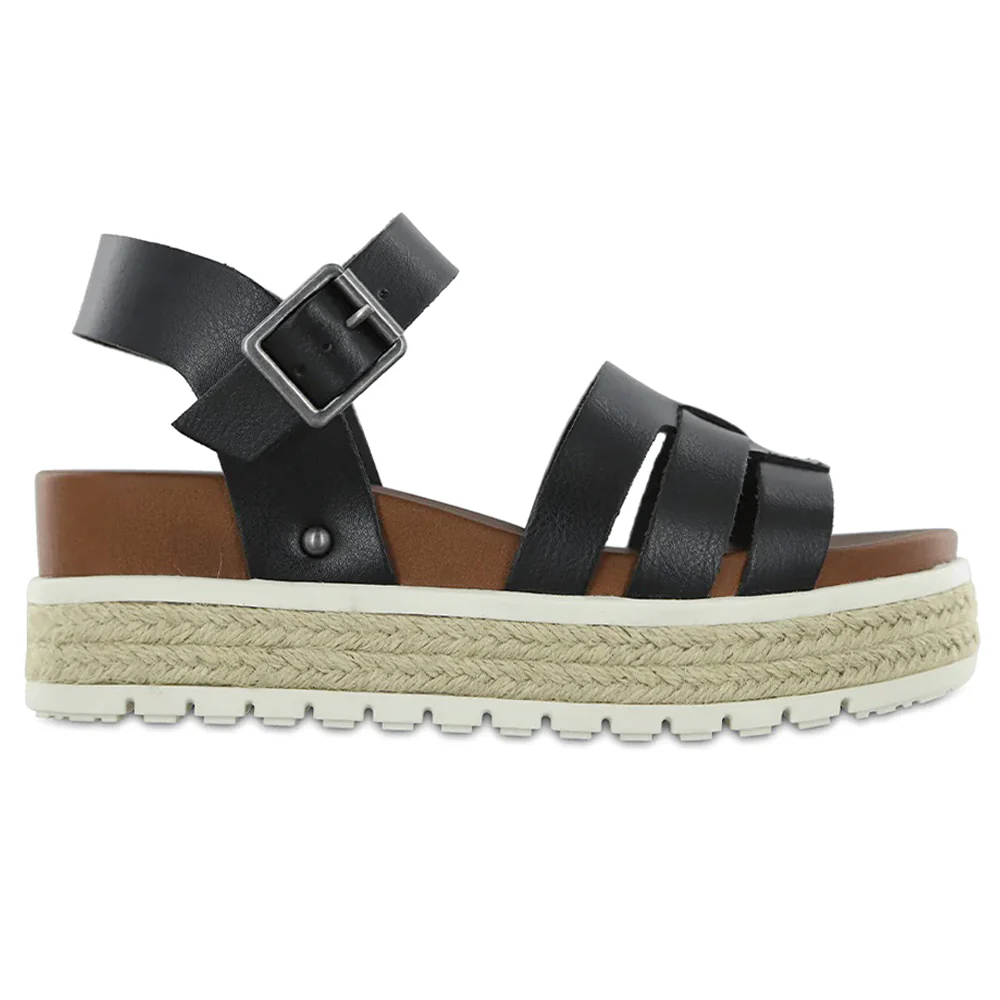 Karlotta Ankle Strap Espadrille Platform Sandals