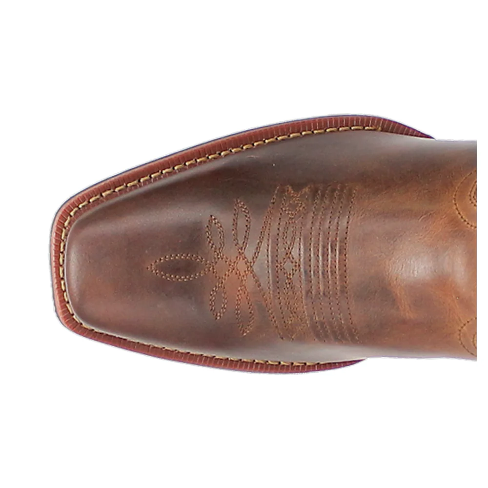 Kent Embroidered Square Toe Pull On Cowboy Boots - Image 4