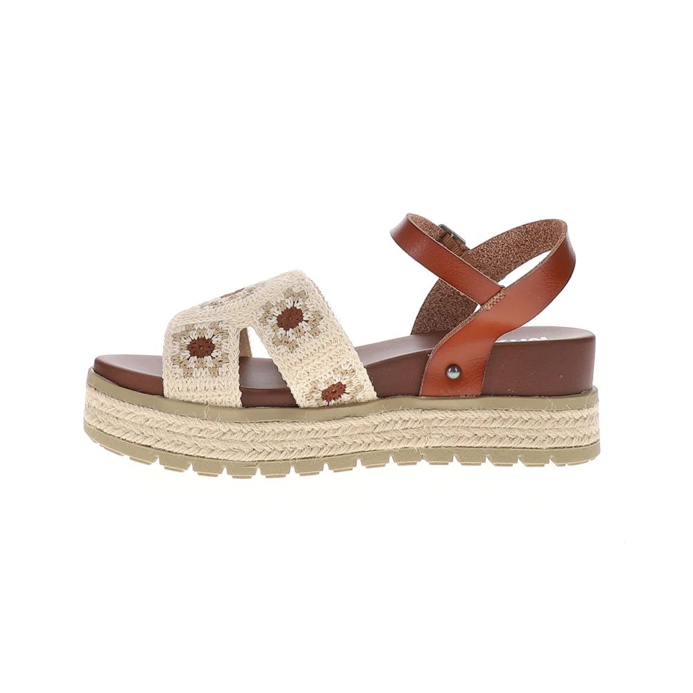 Keva Floral Ankle Strap Espadrille Wedge Sandals - Image 3
