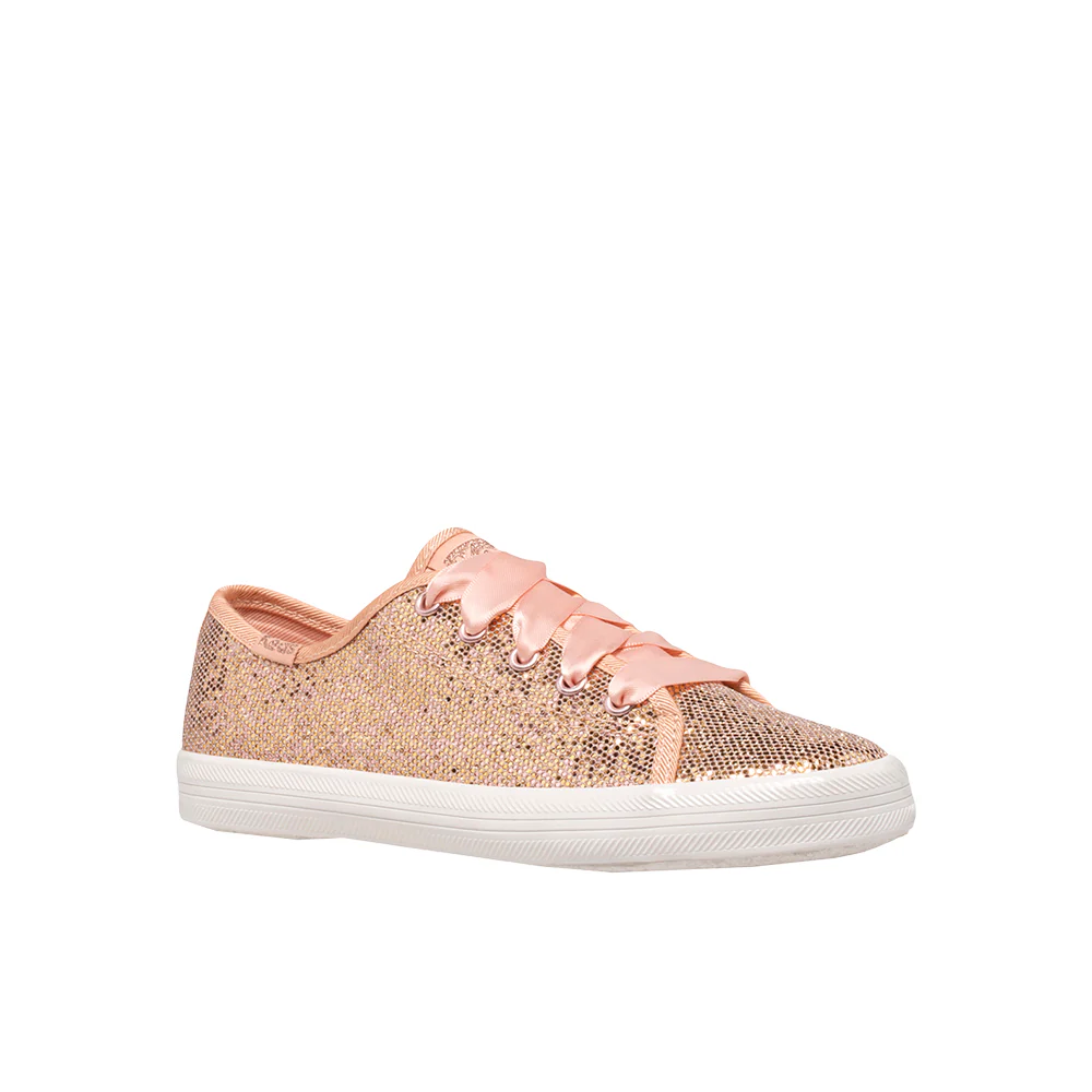 Kickstart Celebrations Glitter Lace Up Sneakers - Image 2