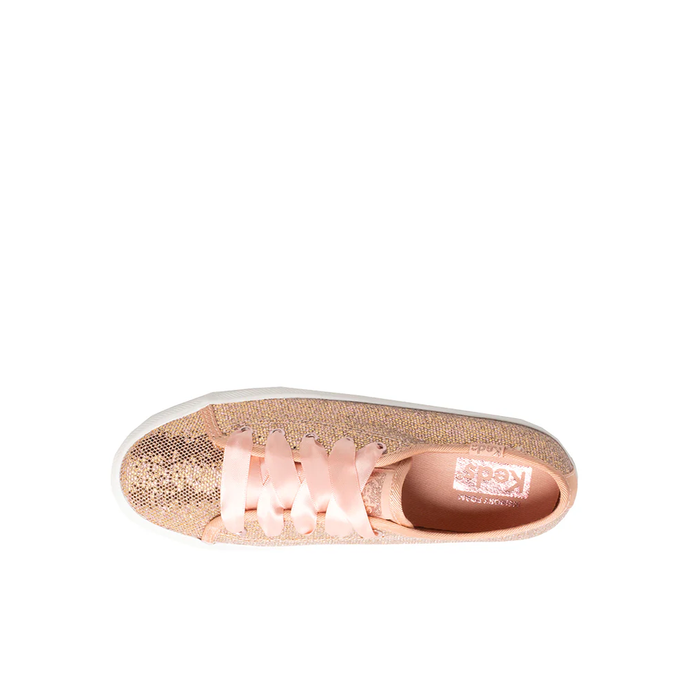 Kickstart Celebrations Glitter Lace Up Sneakers - Image 4