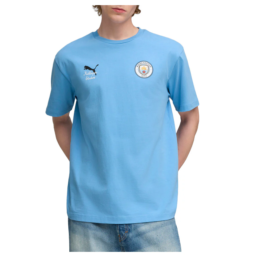 Kidsuper X Manchester City F.C. Graphic Crew Neck Short Sleeve T-Shirt - Image 3