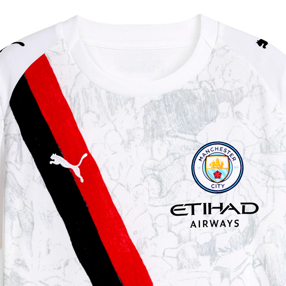 PUMA X KIDSUPER Manchester City F.C. Crew Neck Short Sleeve Replica Jersey (Youth) - Image 3