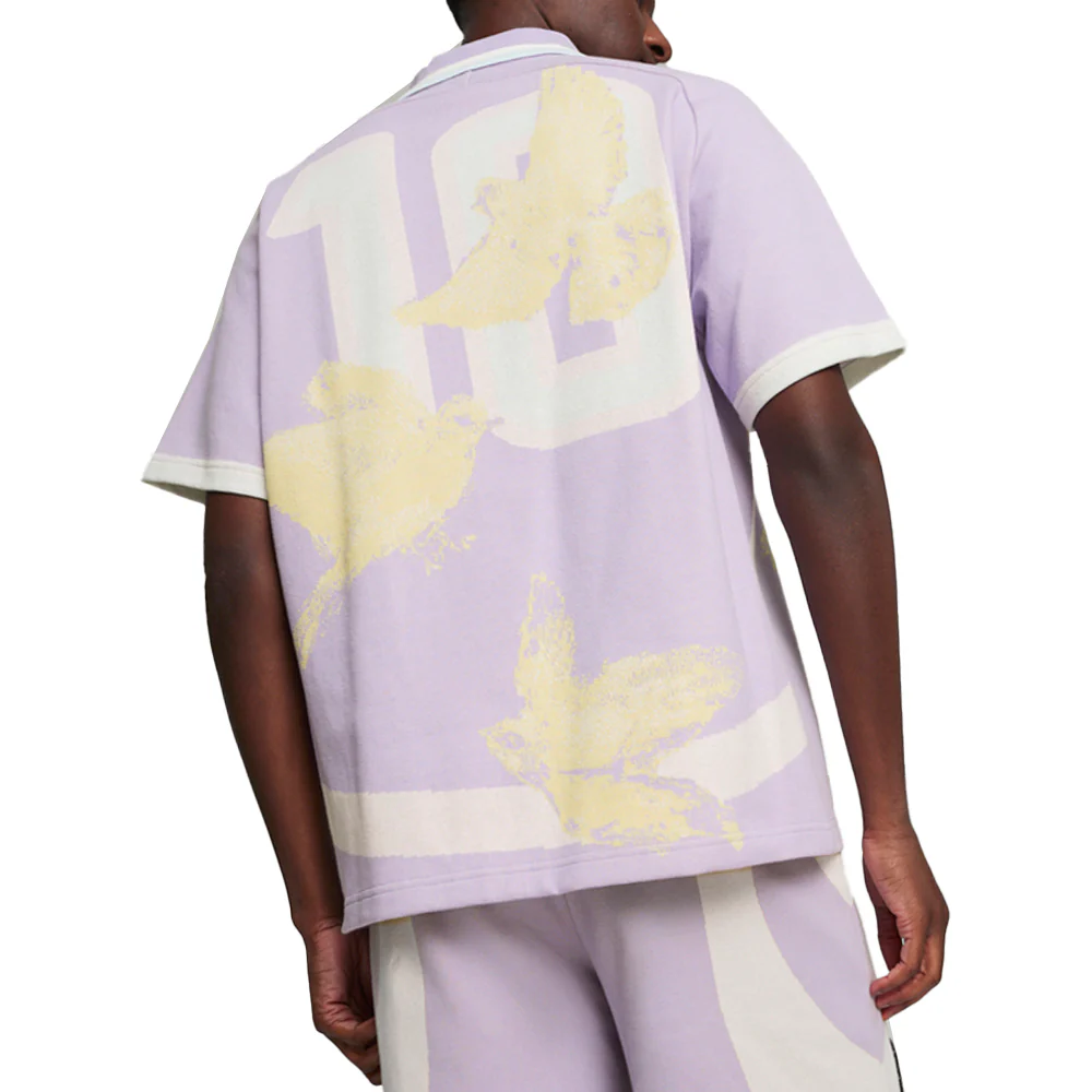PUMA X KIDSUPER Knitted Collared Short Sleeve Polo Shirt - Image 2