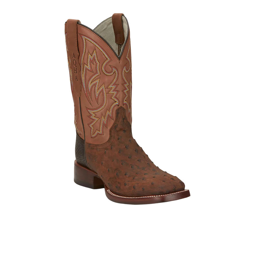 King 11 Inch Full Quill Ostrich Square Toe Cowboy Boots - Image 2