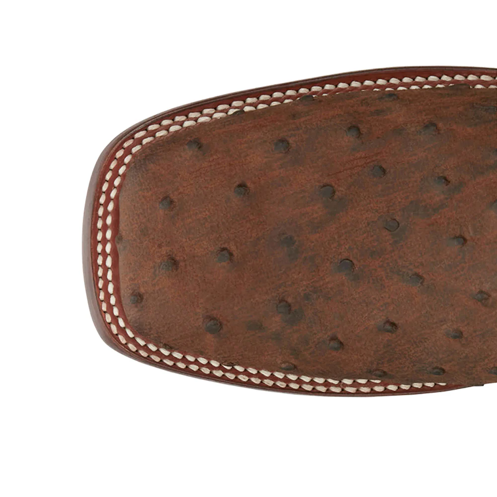 King 11 Inch Full Quill Ostrich Square Toe Cowboy Boots - Image 4