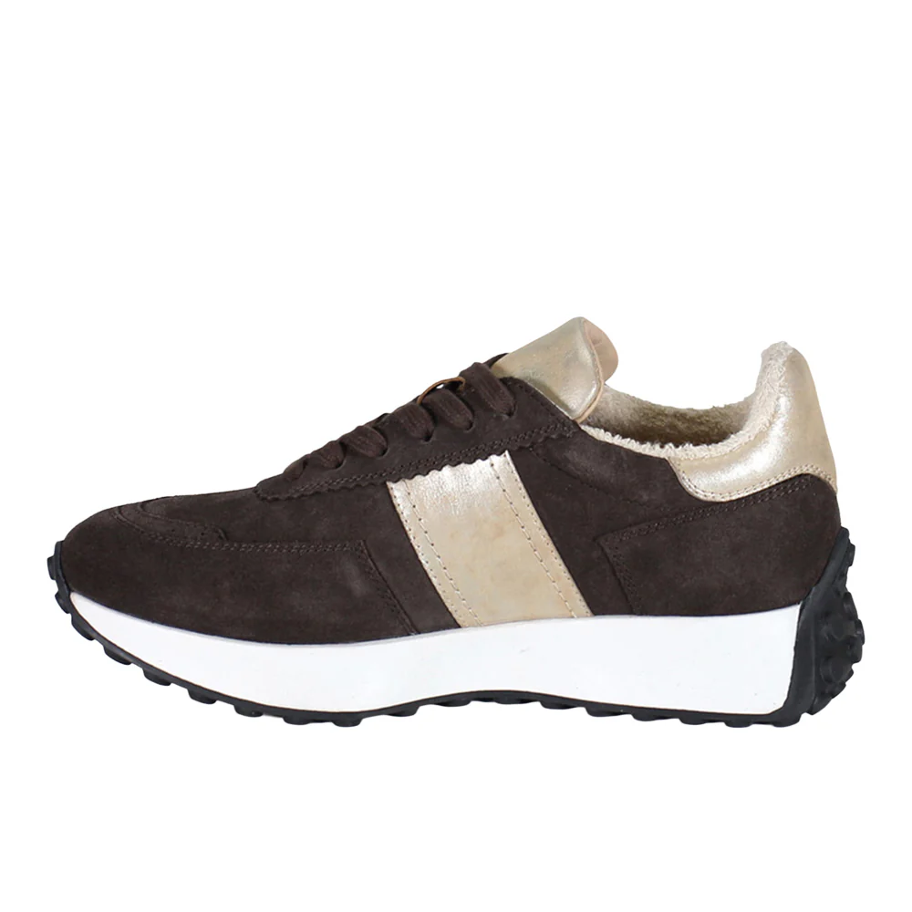Know It All Metallic Lace Up Sneakers - Image 3