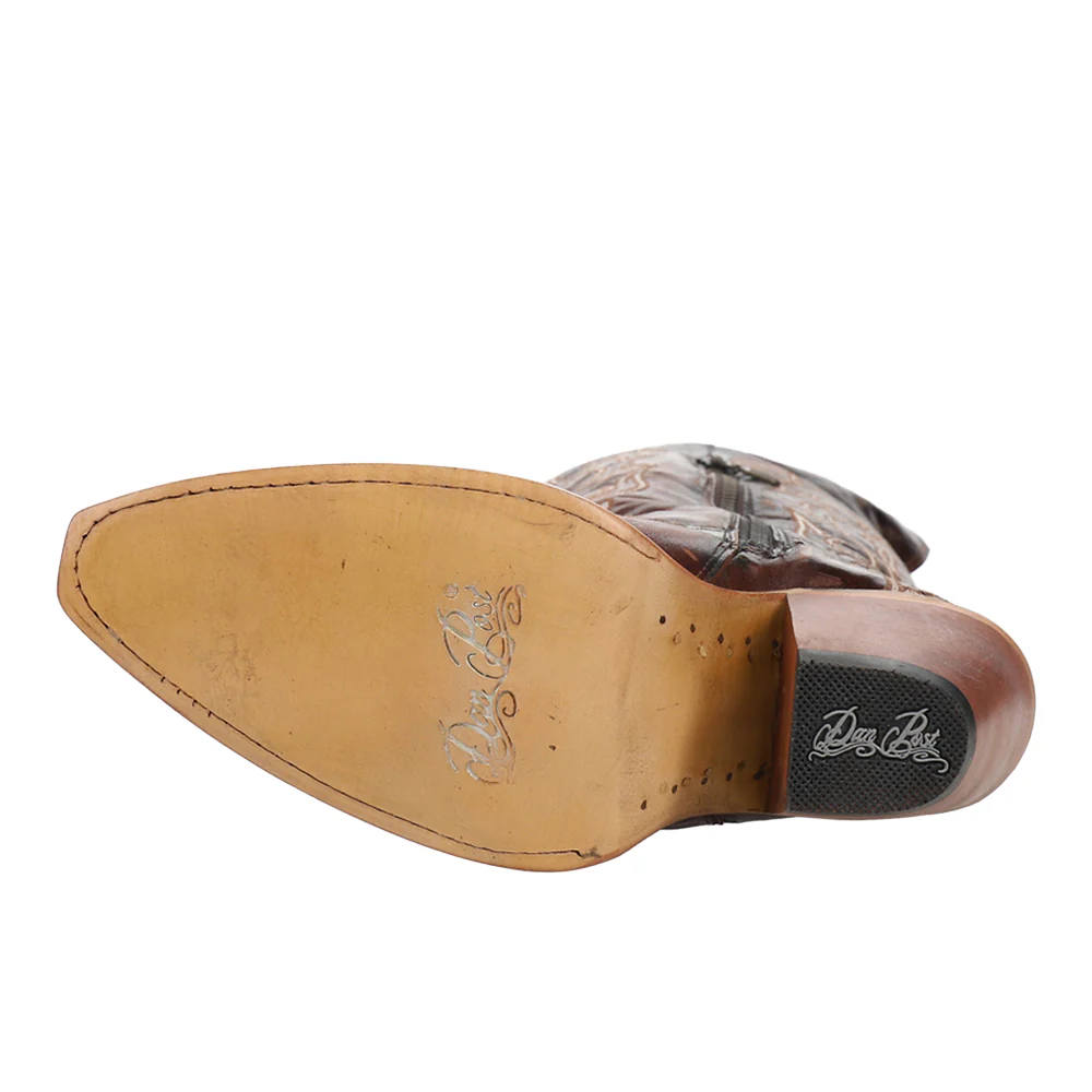 Kommotion Embroidered Snip Toe Zippered Cowboy Boots - Image 5