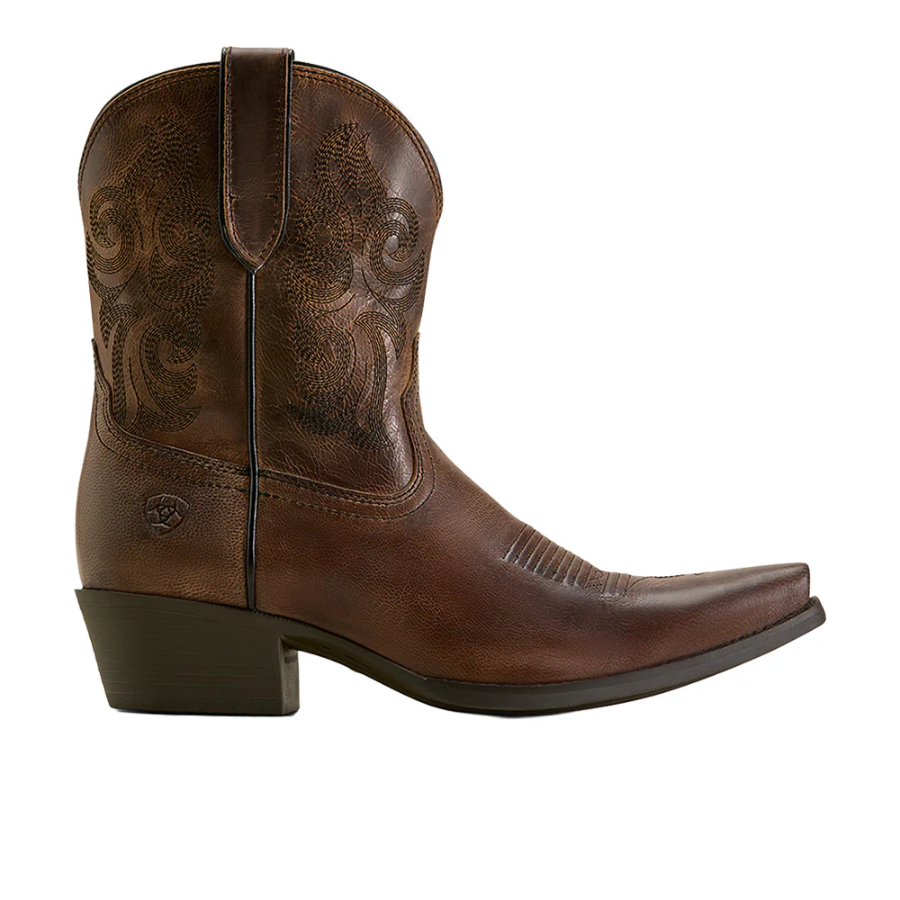 Lacona Snip Toe Pull On Cowboy Boots