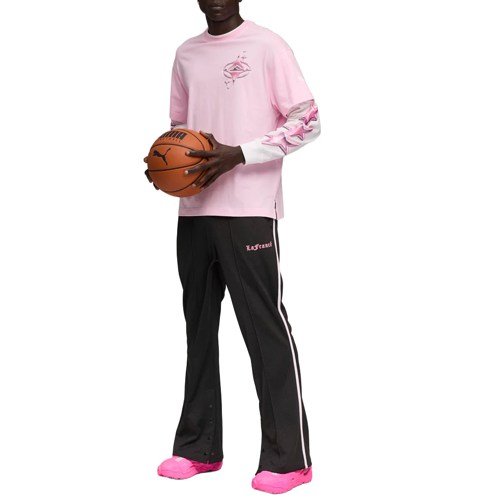 PUMA X LAFRANCE Pink Heem Crew Neck Long Sleeve T-Shirt - Image 5