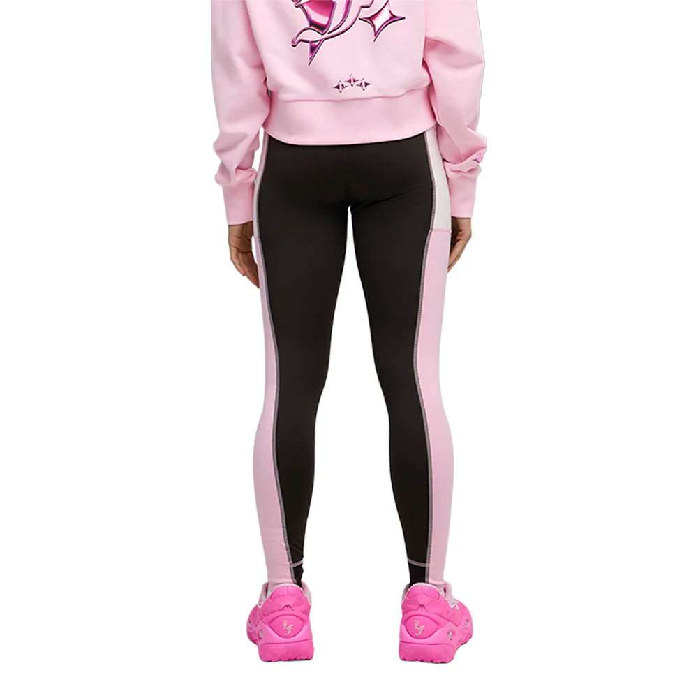 PUMA HOOPS X LAFRANCE Pink Heem Leggings - Image 4