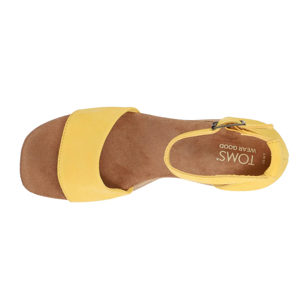 Laila Suede Platform Cork Sandals - Image 4