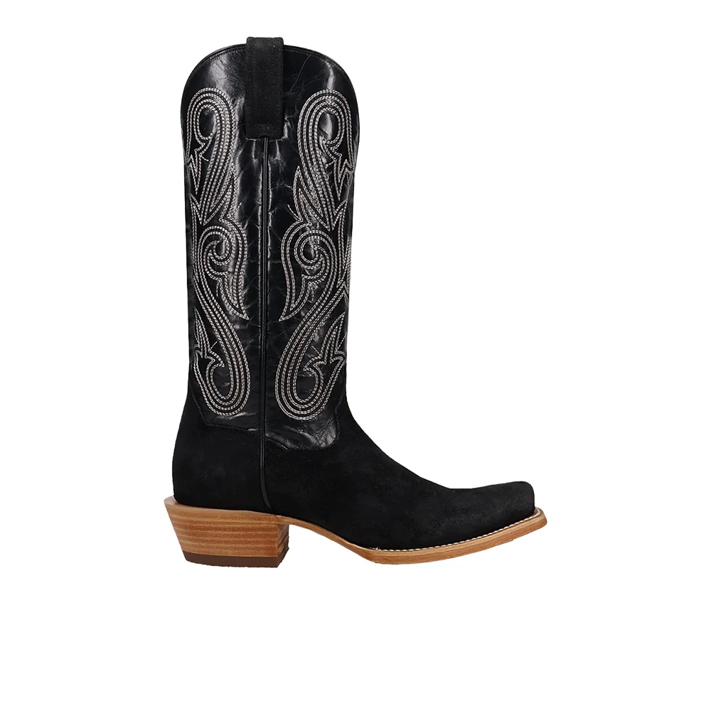 Lanessa Leather Square Toe Pull On Cowboy Boots