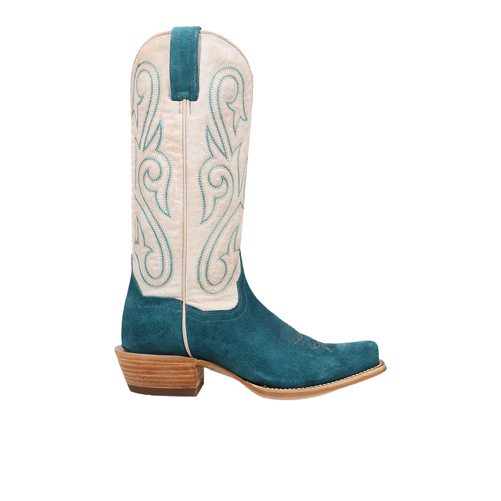 Lanessa Leather Square Toe Pull On Cowboy Boots