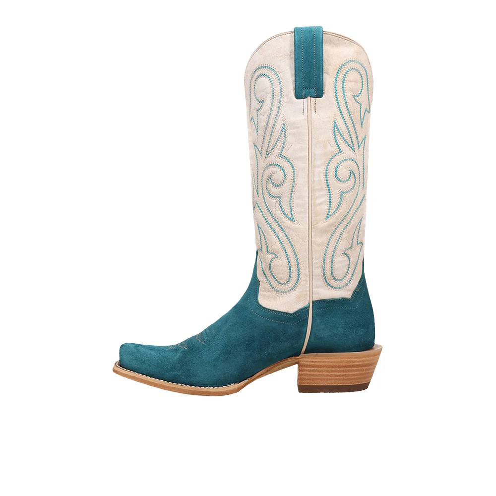 Lanessa Leather Square Toe Pull On Cowboy Boots - Image 3