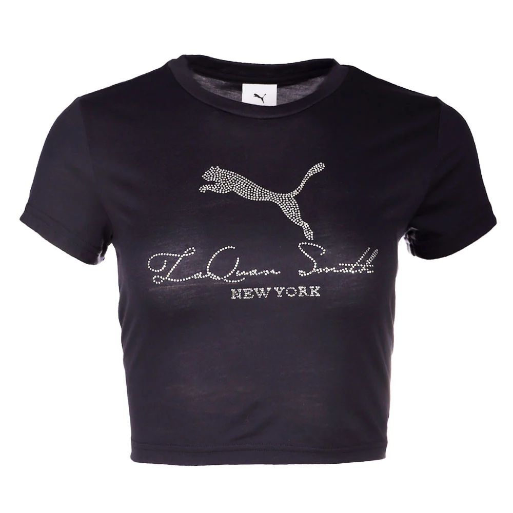 Laquan Smith Graphic Rhinestone Baby Crew Neck Short Sleeve T-Shirt - Image 3