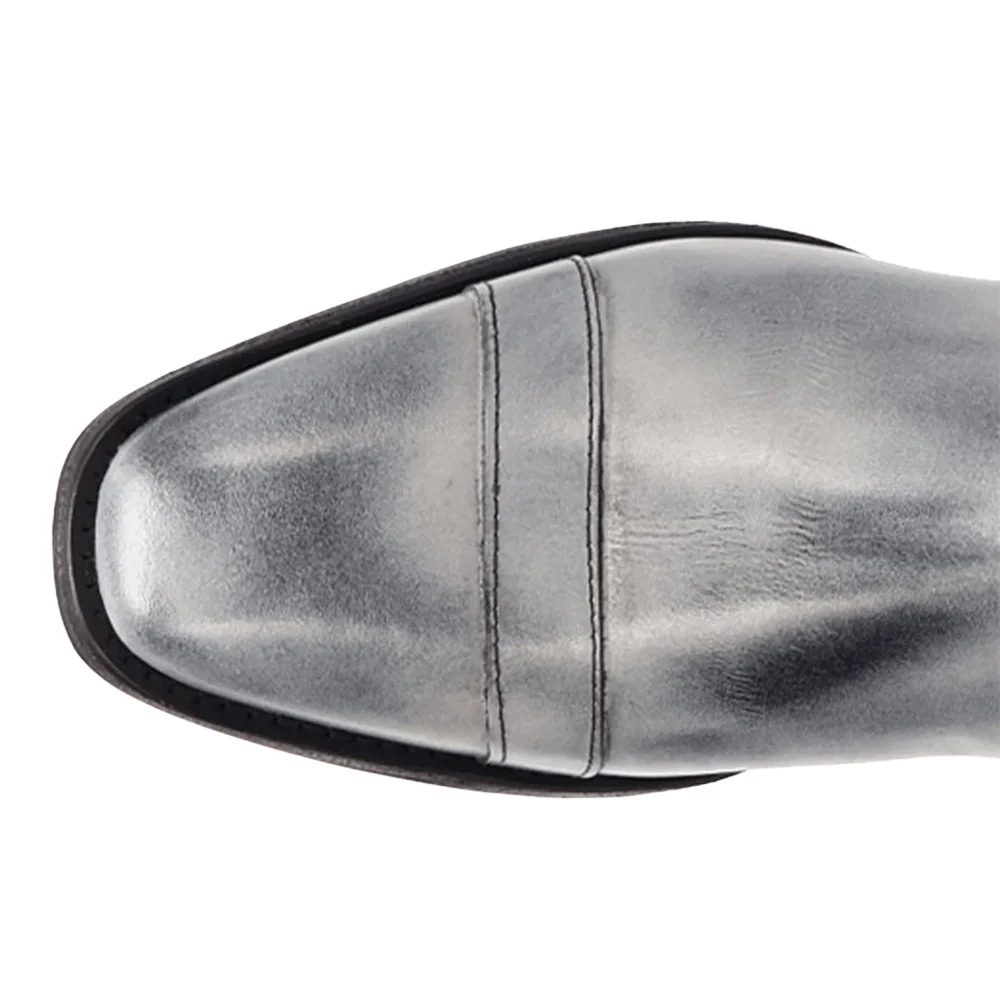 Lennox Leather Round Toe Zippered Booties - Image 4