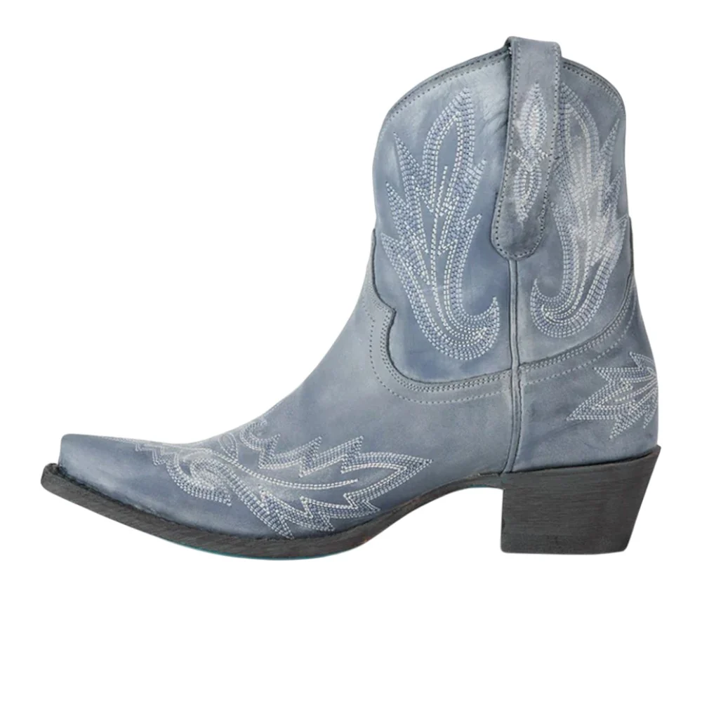 Lexington Embroidered Snip Toe Cowboy Bootie - Image 3