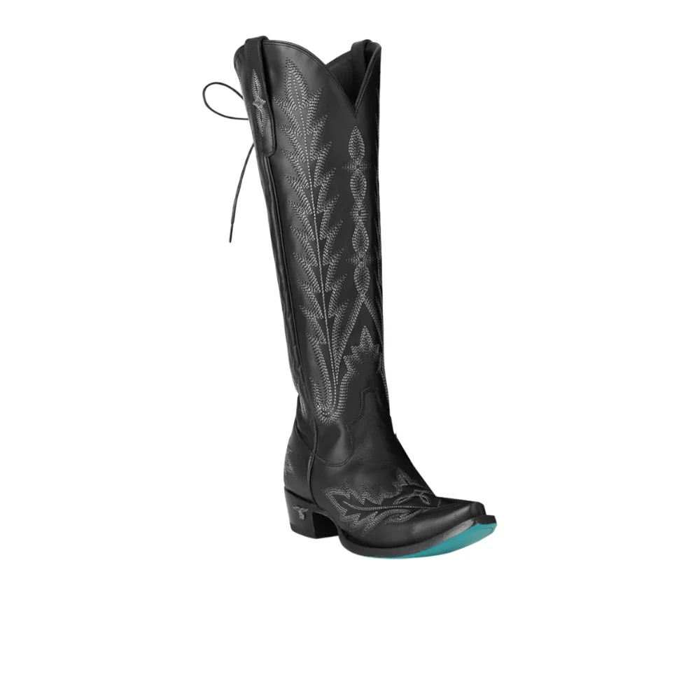 Lexington Knee High Embroidered Corset Cowboy Boot - Image 2