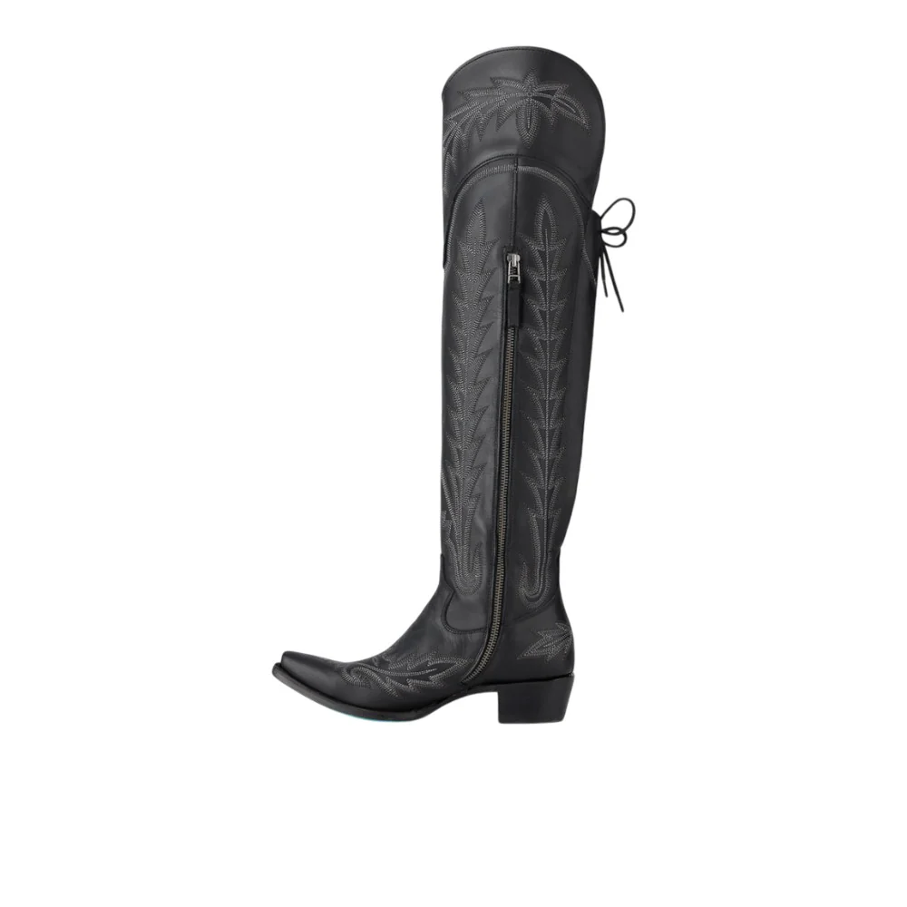 Lexington OTK Embroidered Snip Toe Corset Boot - Image 3
