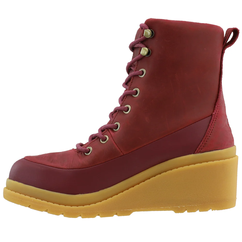 Liberty Wedge Lace Up Rain Booties - Image 3