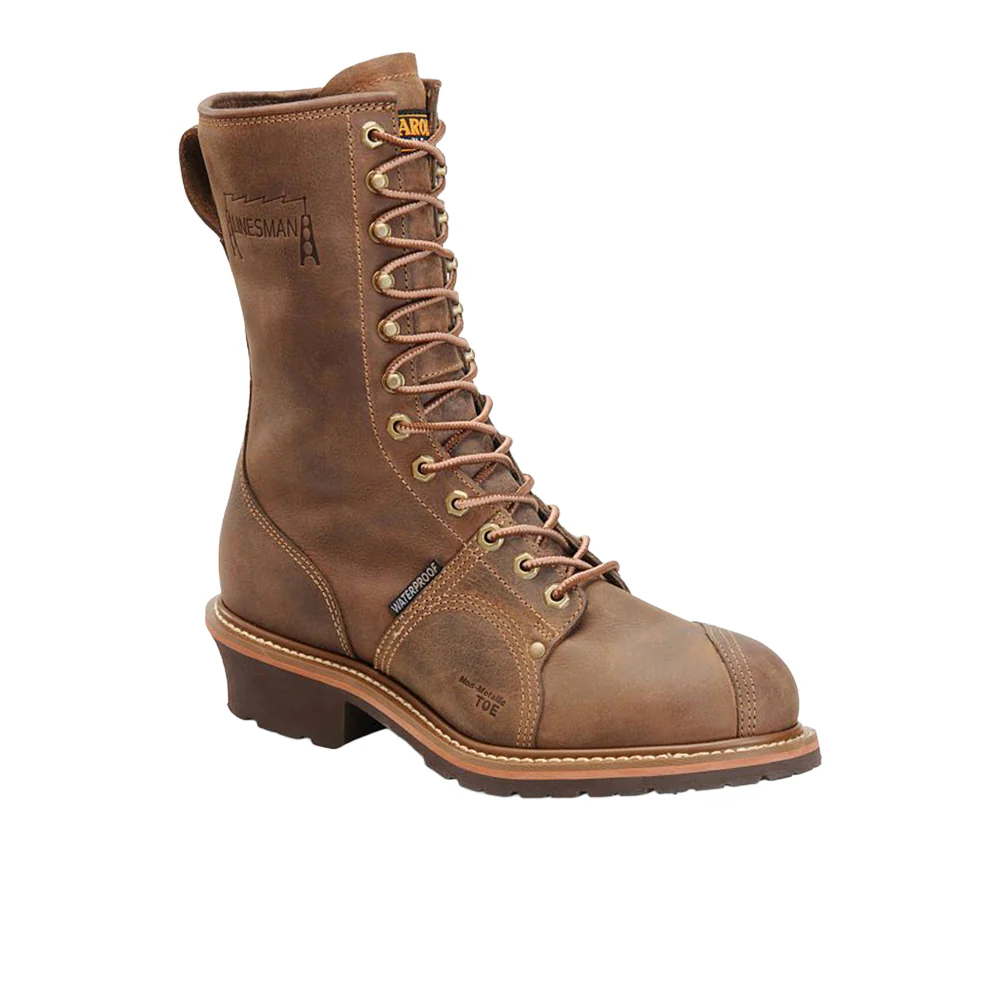Linesman 10 Inch Waterproof Composite Toe Work Boots - Image 2