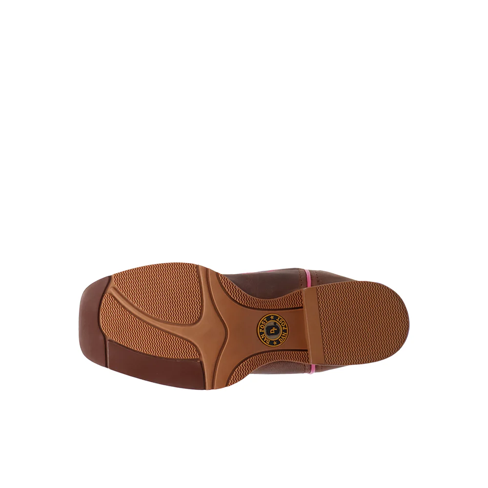 Lottie Leather Square Toe Cowboy Boots (Big Kid) - Image 5