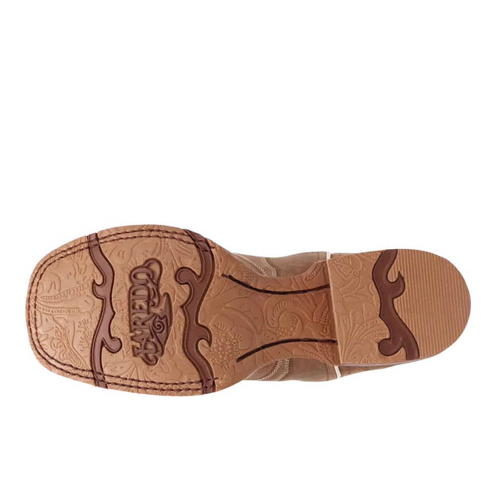 Lottie Studded Overlay Square Toe Cowboy Boots - Image 5