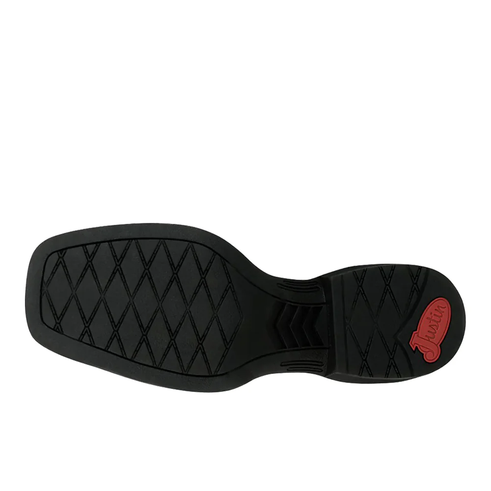 Lubbock 11 Inch Embroidered Square Toe Pull On Cowboy Boots - Image 5