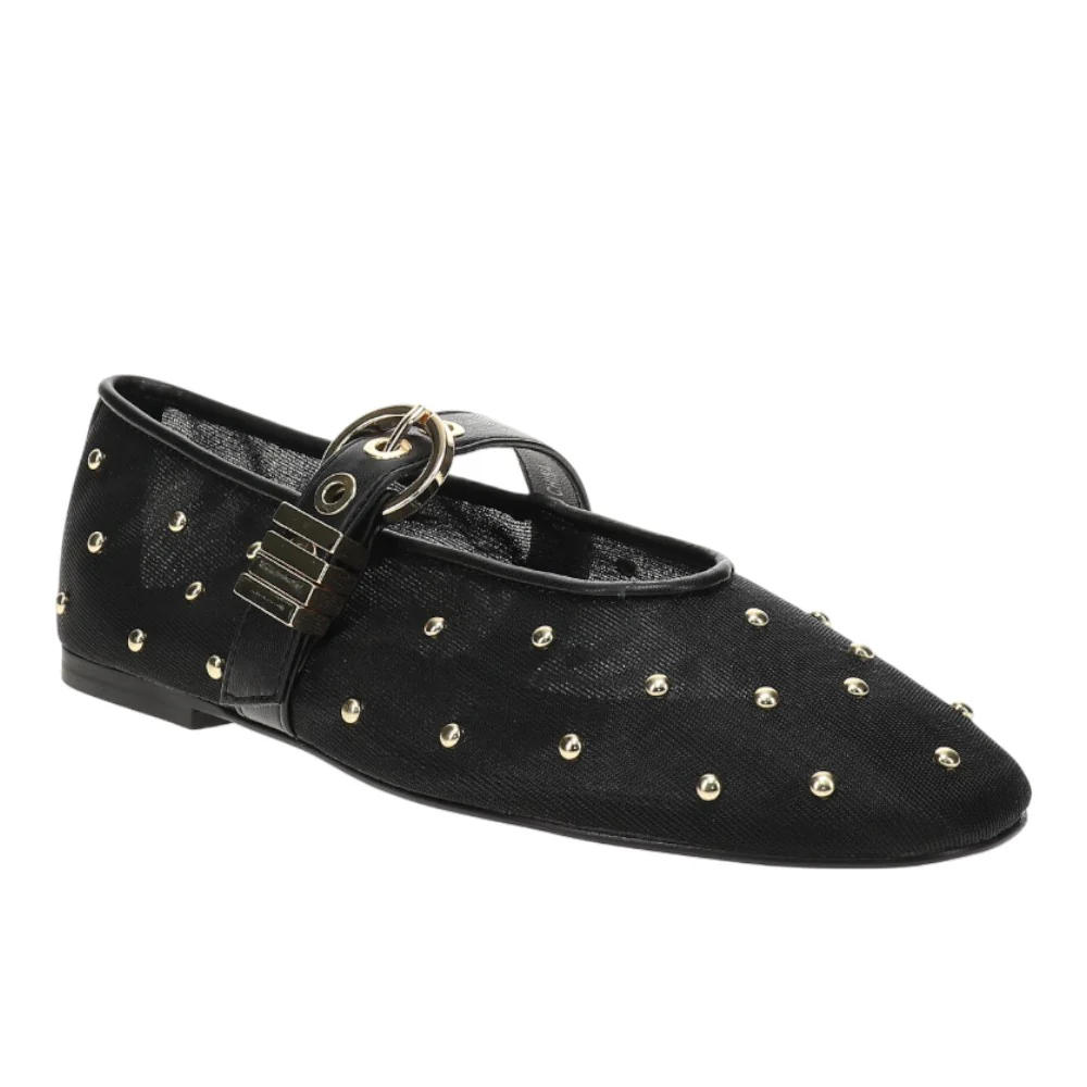Lucia Stud Mary Jane Mesh Ballet Flats - Image 2