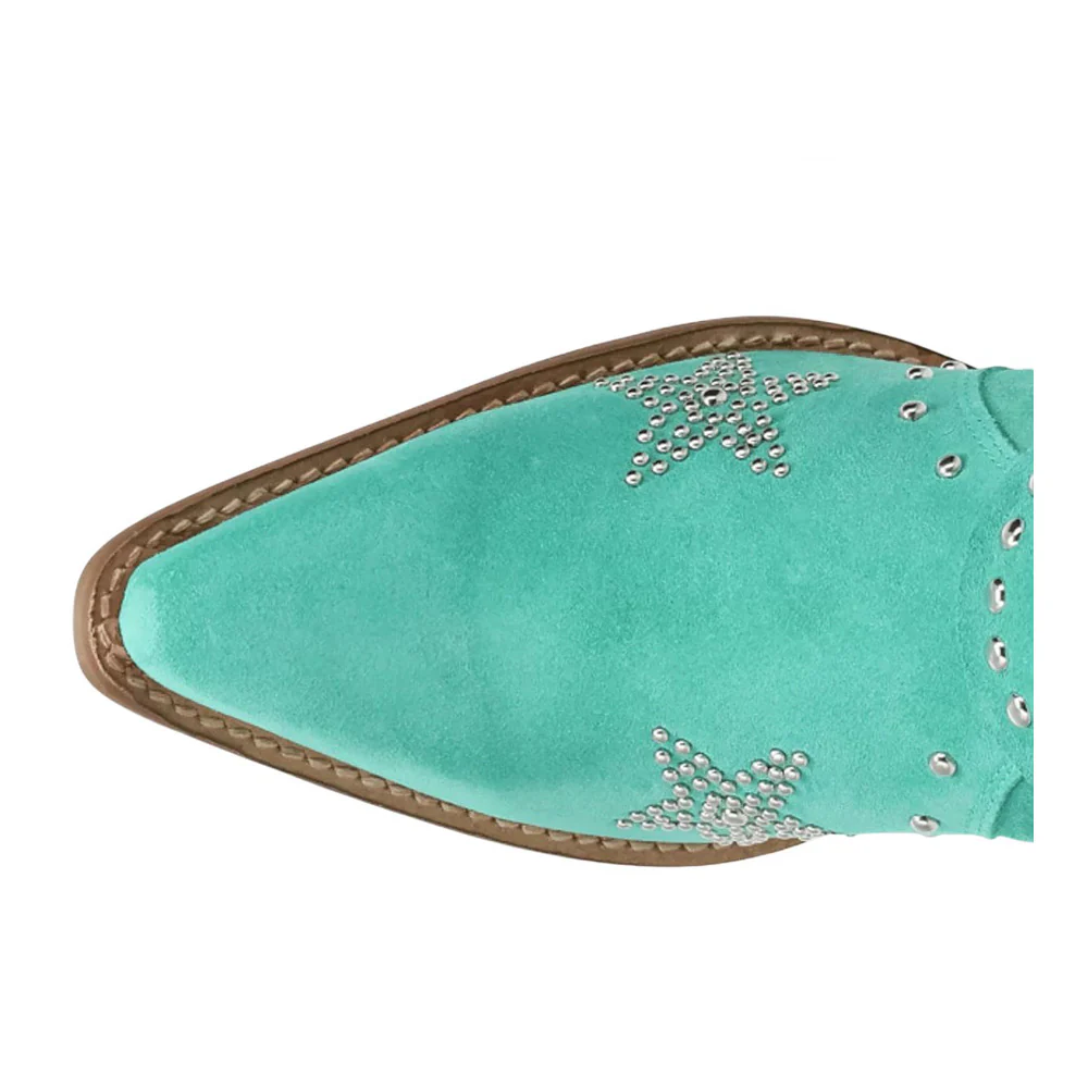 Lucky Stars Suede Leather Boots - Image 4