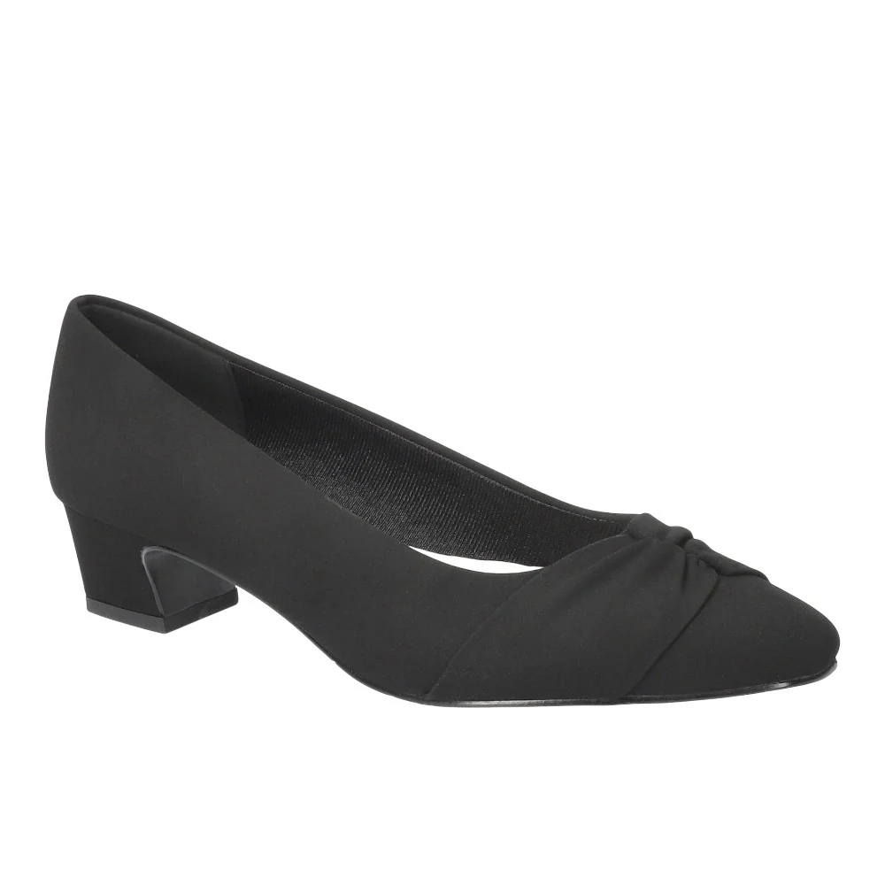 Lyanna Pleated Block Heel Pumps - Image 2