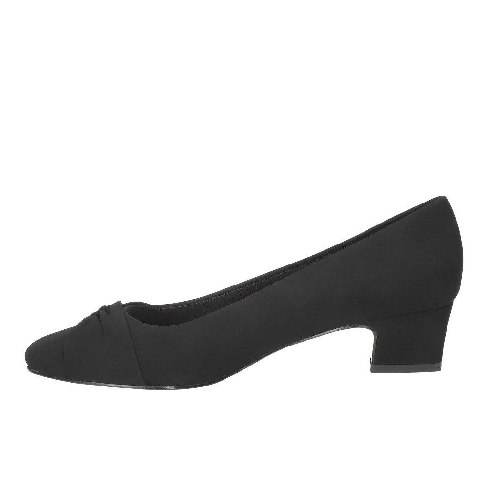 Lyanna Pleated Block Heel Pumps - Image 3