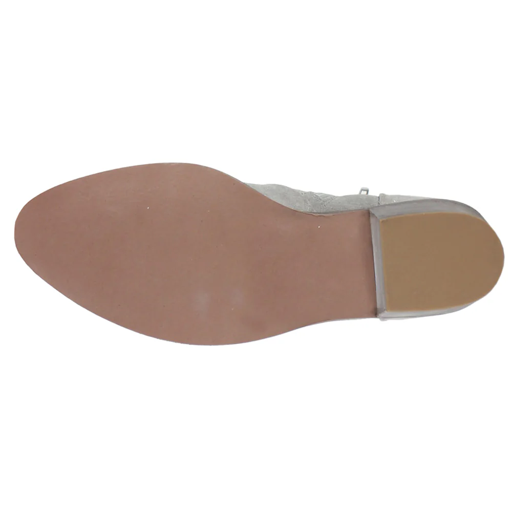 Majestic Metallic Zippered Round Toe Booties - Image 5