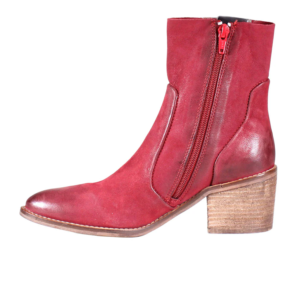 Majestic Zippered Round Toe Booties - Image 3