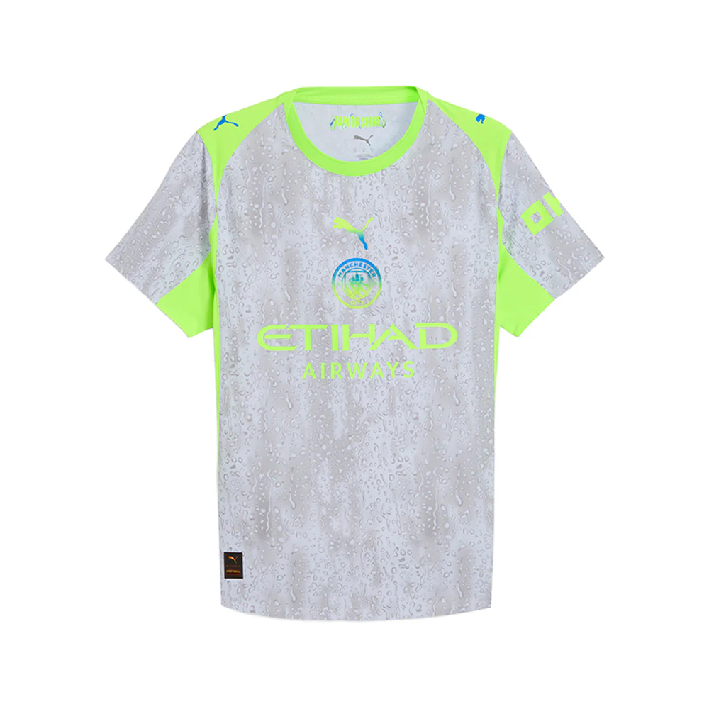 Manchester City F.C. Third Jersey Authentic Crew Neck Short Sleeve Soccer Jersey