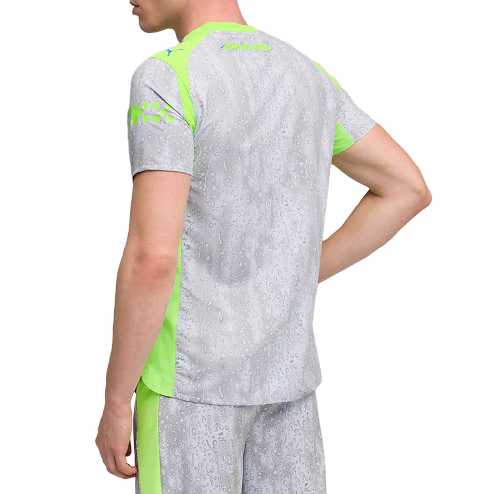 Manchester City F.C. Third Jersey Authentic Crew Neck Short Sleeve Soccer Jersey - Image 4