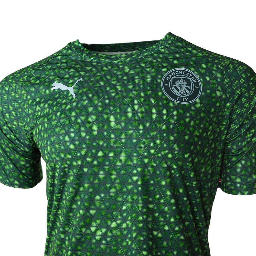 Manchester City F.C. Warm Up Crew Neck Short Sleeve Soccer Jersey - Image 3