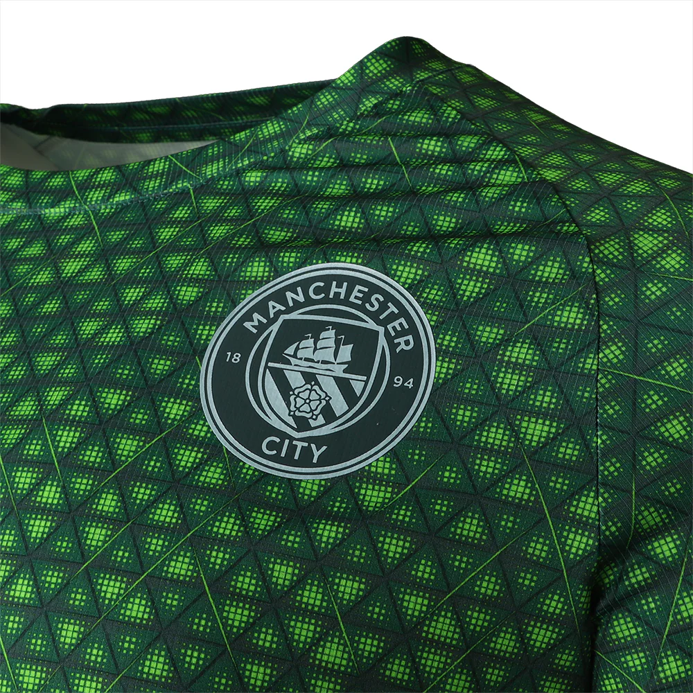 Manchester City F.C. Warm Up Crew Neck Short Sleeve Soccer Jersey - Image 4