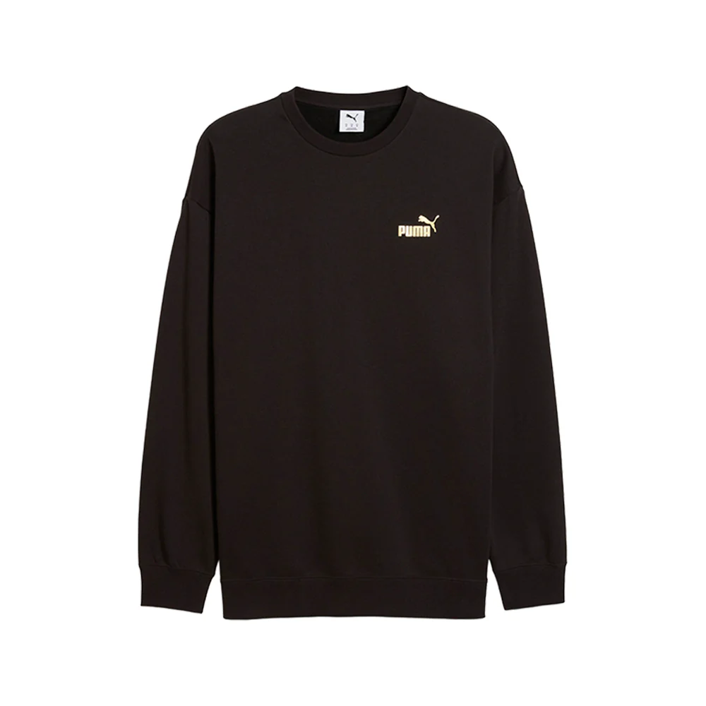 Maximal Metallic Relaxed Crew Neck Sweatshirt