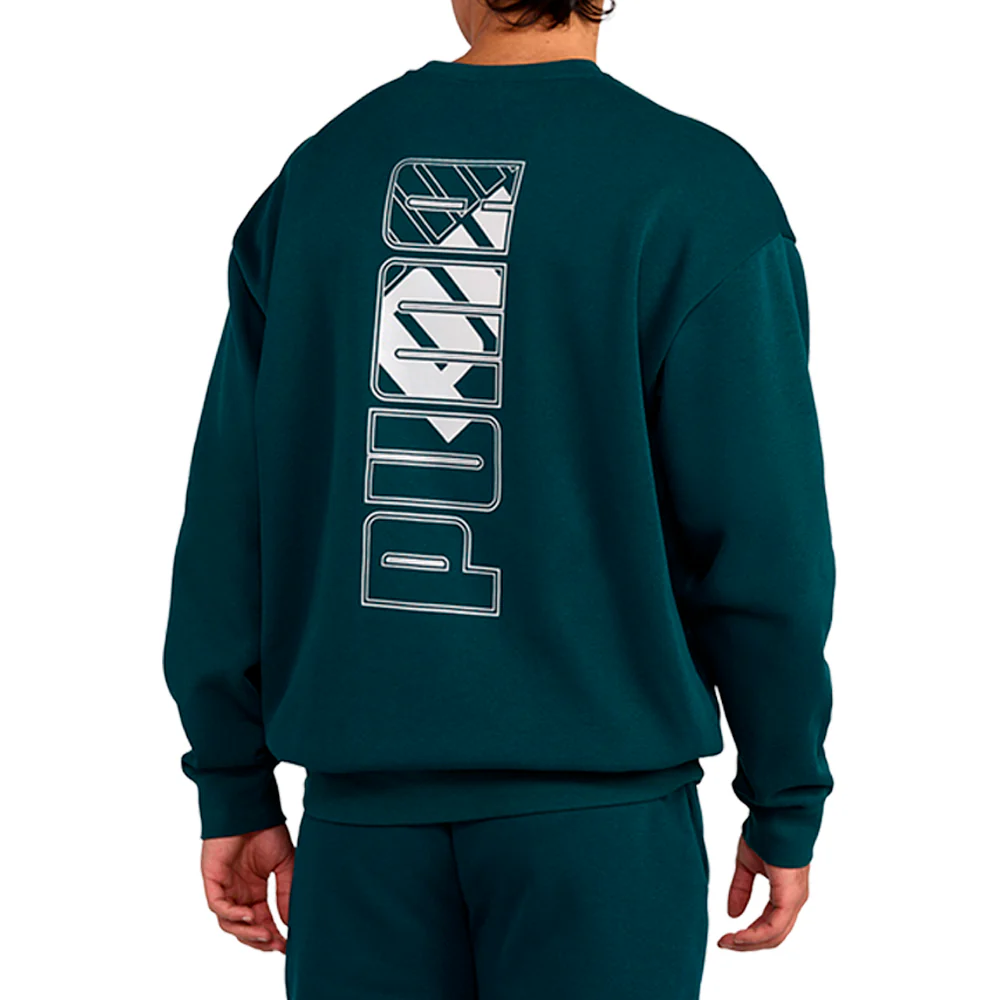 Maximal Metallic Relaxed Crew Neck Sweatshirt - Image 4
