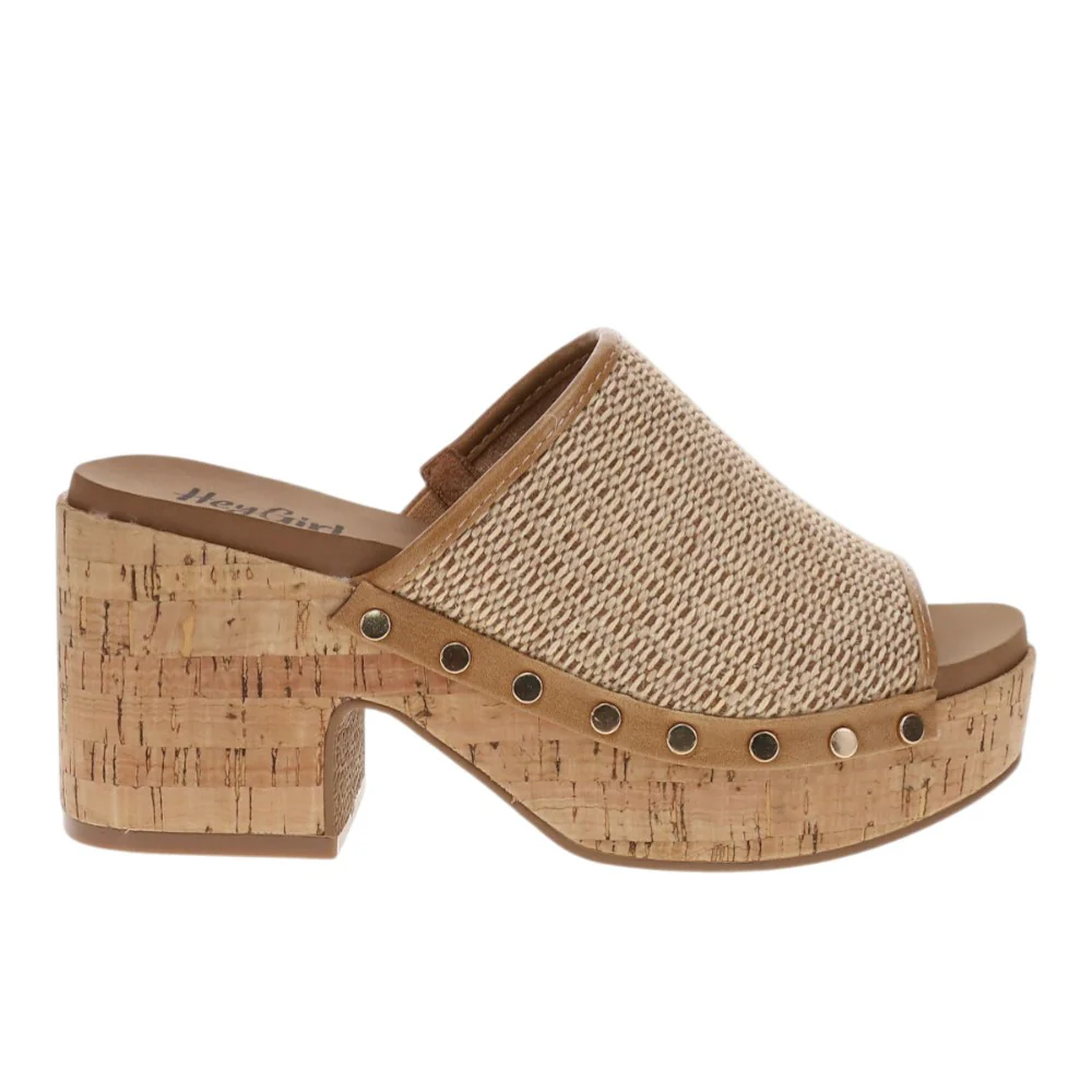 May I Help You Block Heel Sandals