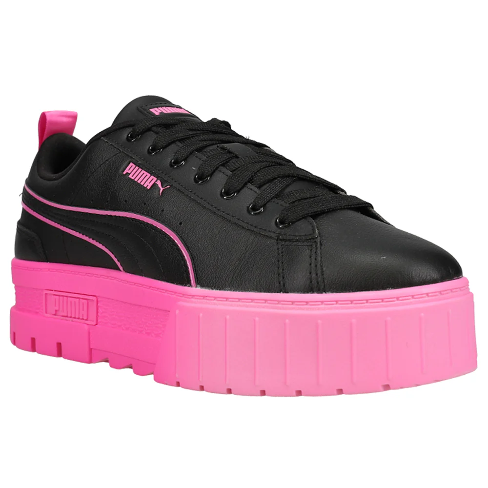 Mayze 'Breast Cancer Awareness' Lace Up Platform Sneakers - Image 2