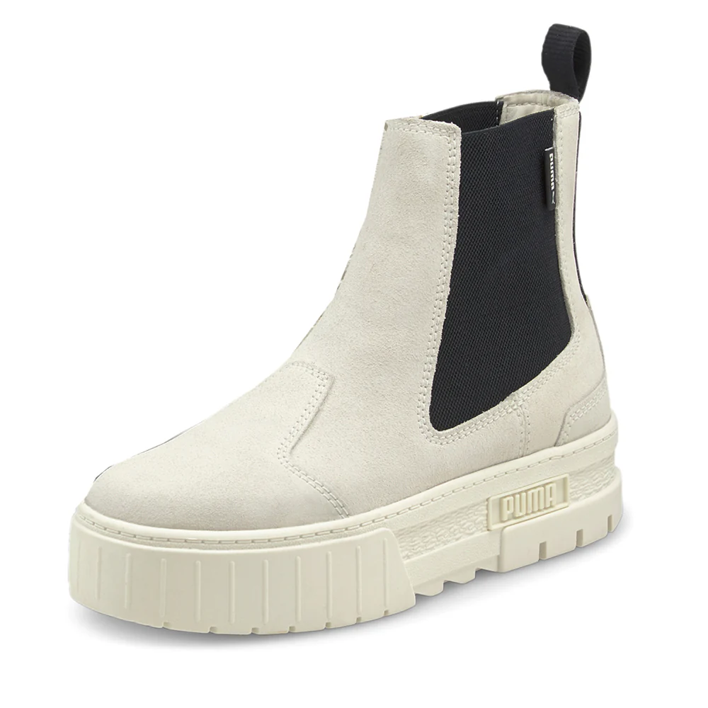 Mayze Suede Round Toe Platform Chelsea Boots - Image 2