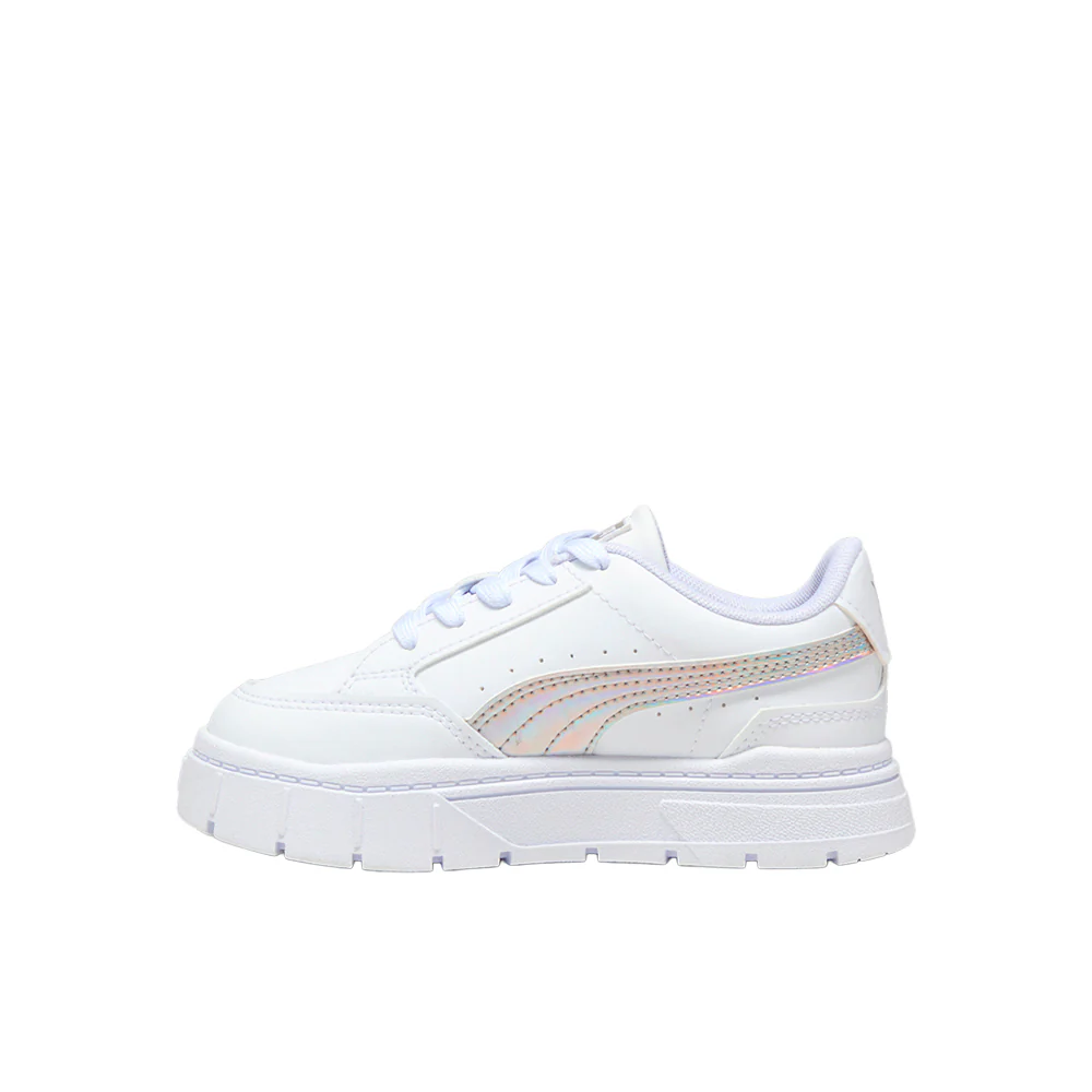 Mayze Stack Iridiscent Lace Up Sneakers (Little Kid) - Image 3