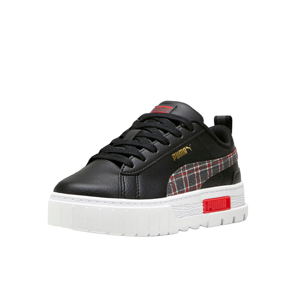 Mayze Winter Tartan Lace Up Sneakers (Little Kid) - Image 2
