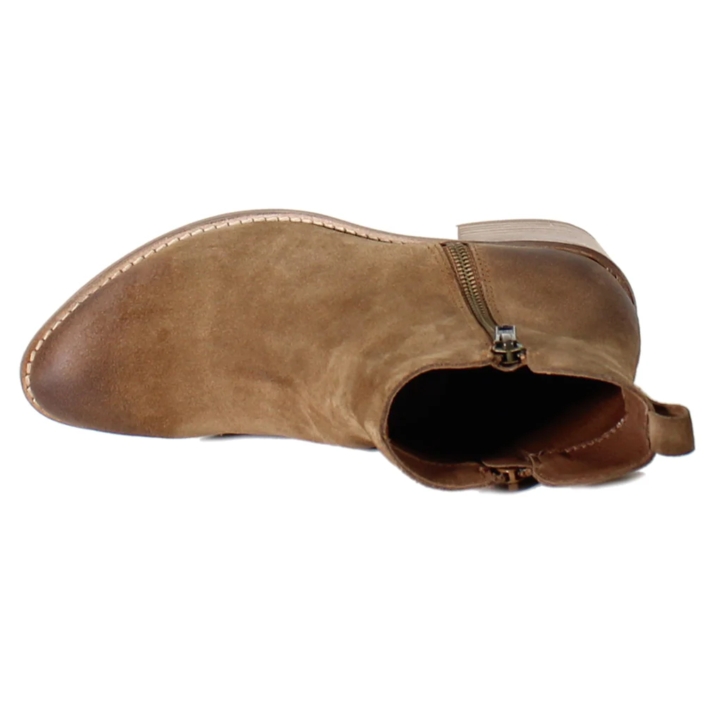 Maze Walk Round Toe Zippered Boots - Image 4