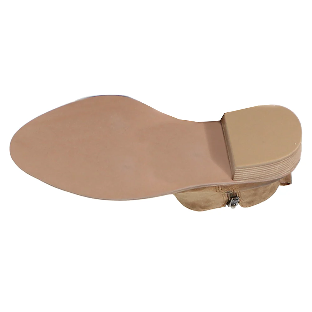 Maze Walk Round Toe Zippered Boots - Image 5