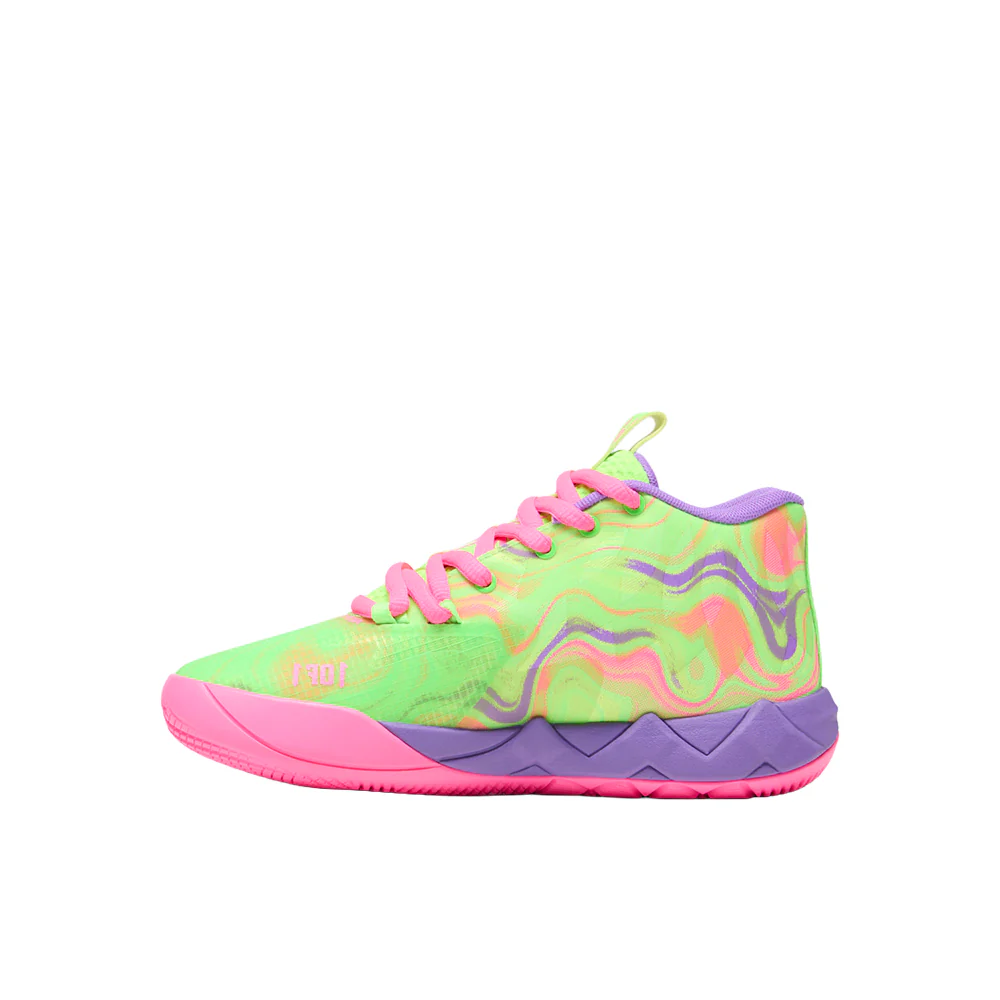 PUMA X LAMELO BALL MB.01 Inverse Toxic Basketball Shoes (Big Kid) - Image 3